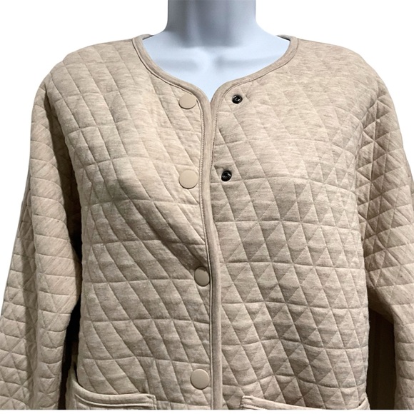 Marine Layer Corbet Quilted Liner Jacket Warm Base Layer Size XS Oatmeal - Picture 6 of 13